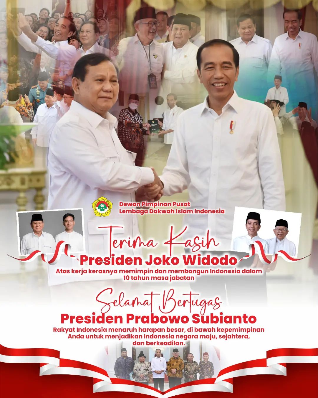 Terima Kasih Bapak Jokowi, Selamat Bertugas Bapak Prabowo